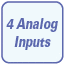 4 Analog Inputs