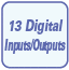 13 Digital Inputs/Outputs